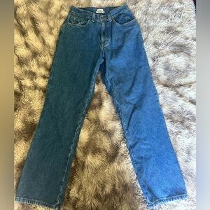 LL Bean flannel lined Straight Leg Jeans